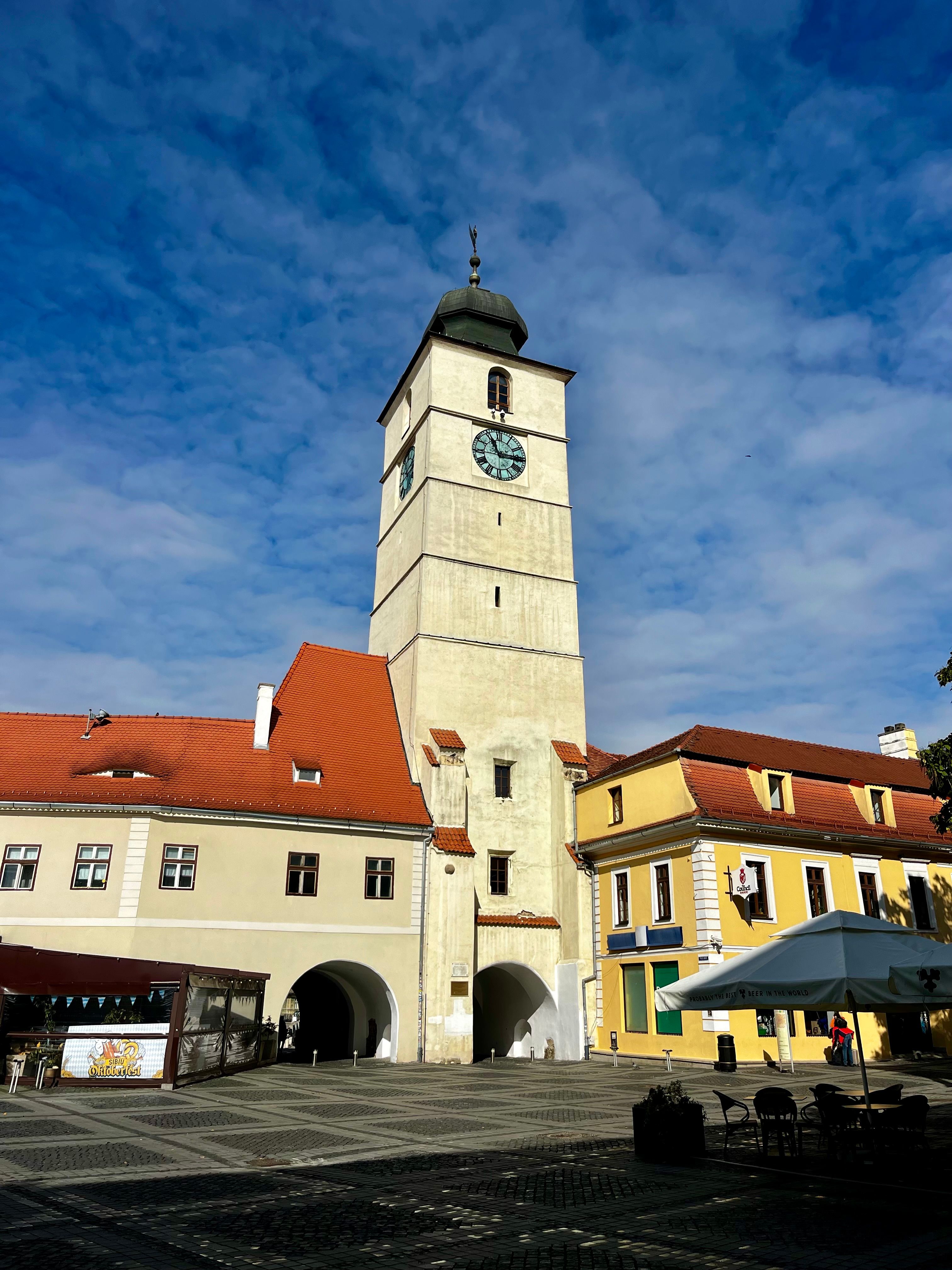 Piața Mică și Turnul Sfatului din Sibiu